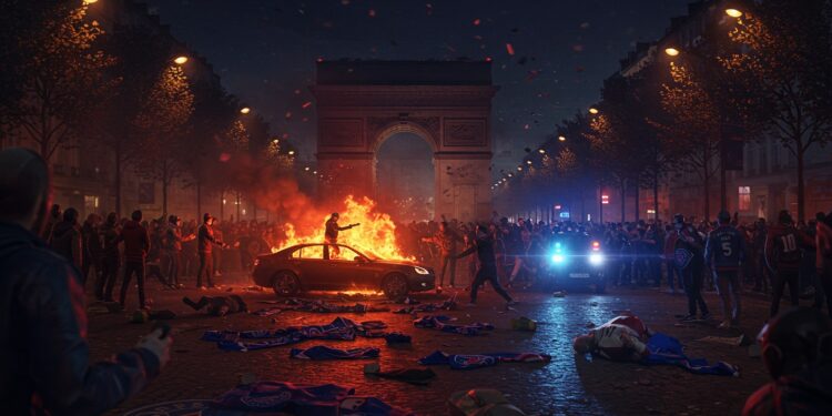 Incidents Après Victoire PSG : 43 Interpellations - Viral Mag Violences après la victoire du PSG en Ligue des champions 43 interpellations blessés par une voiture et affrontements Détails des incidents Viral Mag