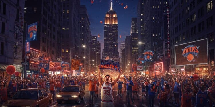Les Knicks qualifiés pour la finale de conférence Est après 25 ans  Découvrez la liesse à New York et lengouement des fans   Viral Mag