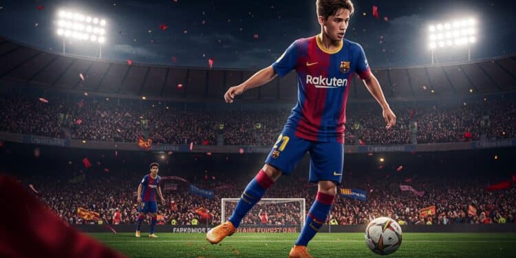 Lamine Yamal : Le Prodige Qui Couronne Barcelone - Viral Mag Lamine Yamal offre le titre à Barcelone avec un but danthologie lors du derby contre lEspanyol Découvrez son exploit et la saison triomphale du Barça Viral Mag