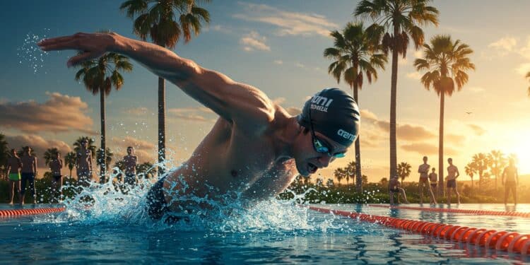 Léon Marchand star de la natation a vécu une journée compliquée en Floride battu sur sa distance fétiche Découvrez son parcours et ses défis   Viral Mag