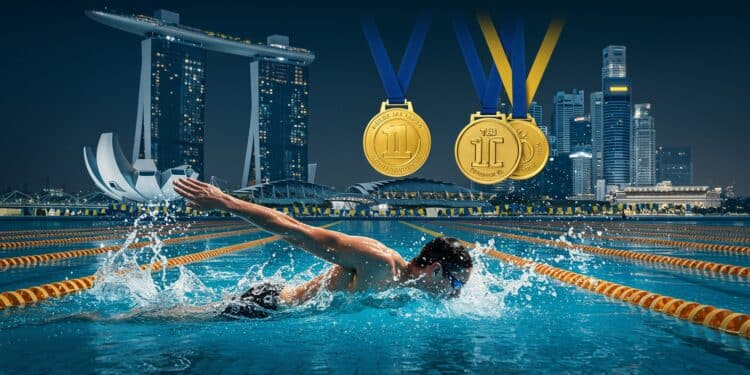 Léon Marchand Vers Les Mondiaux : Une Qualification Éclatante - Viral Mag Léon Marchand brille à Austin et se qualifie pour les Mondiaux de Singapour sur 400 m quatre nages Découvrez son parcours et ses ambitions Viral Mag