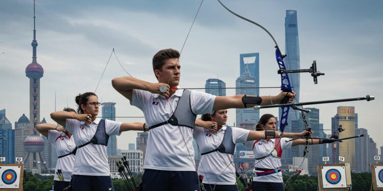 Les Bleus Brillent À Shanghai En Tir À L’arc - Viral Mag Léquipe de France décroche largent en Coupe du monde de tir à larc à Shanghai Découvrez leur parcours et les défis à venir Viral Mag