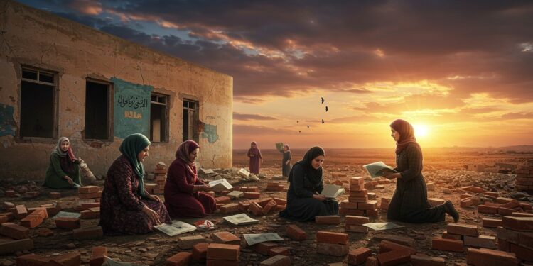 En Syrie des femmes courageuses restaurent les écoles détruites par la guerre dans la Ghouta orientale redonnant espoir aux enfants Découvrez leur combat   Viral Mag