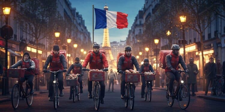 Livreurs Sans Papiers : Un Débat qui Divise - Viral Mag Les livreurs sans papiers à Paris  entre précarité économie et politique découvrez les enjeux dun débat brûlant qui secoue la société   Viral Mag