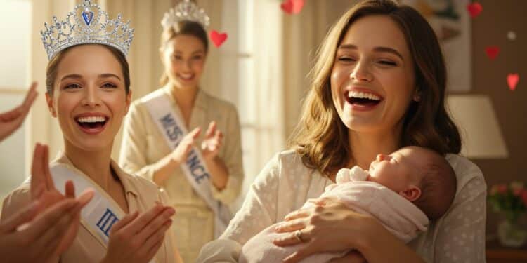 Malika Ménard Miss France 2010 célèbre sa première fête des mères avec sa fille Sherazade Découvrez son parcours de maman dans une famille recomposée   Viral Mag