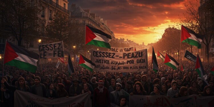 Manifestation à Paris pour Gaza : Un Cri pour la Paix - Viral Mag Des milliers de personnes défilent à Paris pour Gaza dénonçant la crise humanitaire et réclamant un cessez le feu Découvrez les enjeux et témoignages Viral Mag