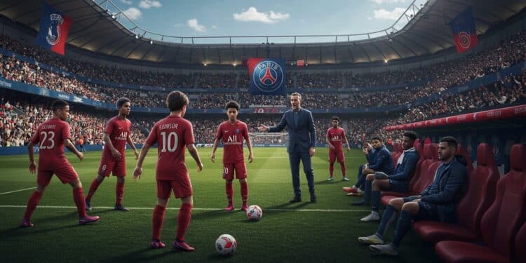 Montpellier-PSG : Jeunes Talents à l’Honneur - Viral Mag Le PSG affronte Montpellier avec un groupe rajeuni sans Dembélé ni Donnarumma Découvrez les choix audacieux de Luis Enrique pour ce match de Ligue 1   Viral Mag