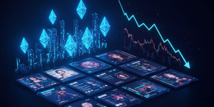 Les ventes NFT chutent de 167  à 1057 M$ mais Ethereum bondit de 30  Découvrez les dynamiques du marché et les collections phares    Viral Mag