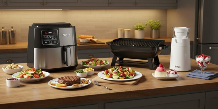 Découvrez les 3 appareils Ninja qui dominent 2025  air fryer barbecue électrique et sorbetière Cuisine facile savoureuse et innovante    Viral Mag