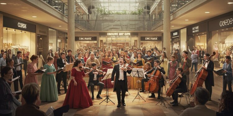 Opéra À La Défense : Une Scène Inattendue - Viral Mag Un opéra au cœur dun centre commercial Découvrez comment Faust a captivé les passants à La Défense mêlant art et quotidien Viral Mag
