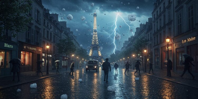 Paris frappé par un orage de grêle spectaculaire en mai 2025 Découvrez les impacts témoignages et prévisions météo dans cet article captivant   Viral Mag
