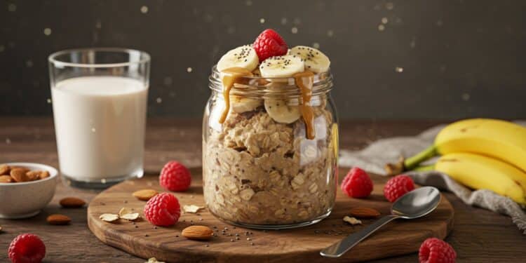 Overnight Oats Banane : Recette Facile et Saine - Viral Mag Découvrez une recette dovernight oats à la banane riche en fibres et facile à préparer pour un petit déjeuner sain et gourmand Viral Mag