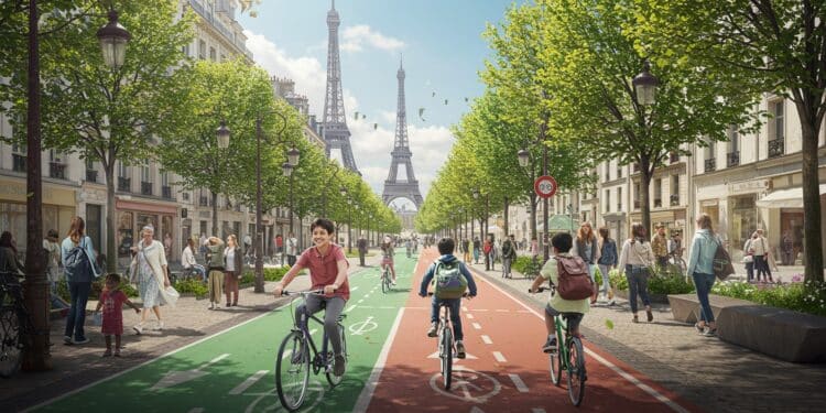 Paris, Championne Européenne De La Mobilité Enfantine - Viral Mag Paris élue meilleure ville pour la mobilité des enfants grâce à ses pistes cyclables zones 30 kmh et rues piétonnes Découvrez pourquoi Viral Mag