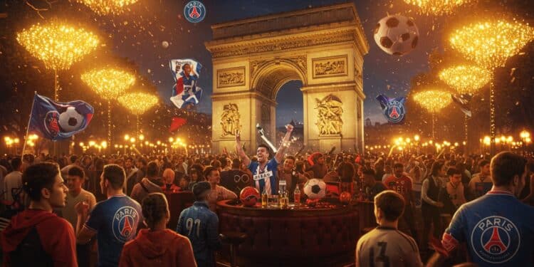 Paris FC : La Fête Épique de la Montée en Ligue 1 - Viral Mag Le Paris FC célèbre sa montée en Ligue 1 avec une soirée mémorable près de lArc de Triomphe en présence de Jürgen Klopp Découvrez les coulisses Viral Mag