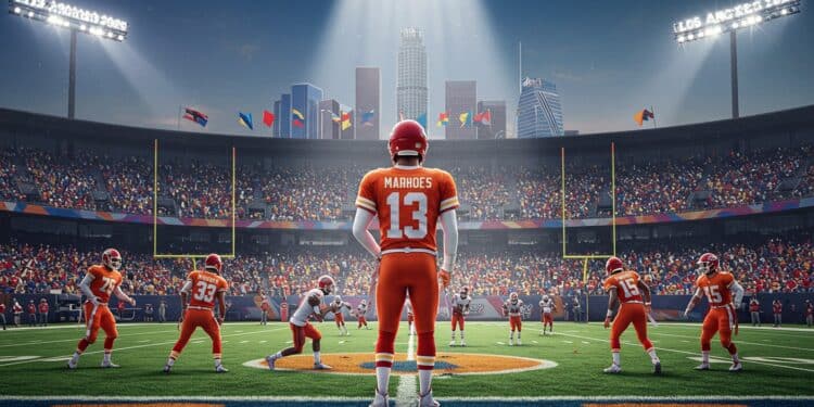 Patrick Mahomes Absents des JO 2028 : Choix Stratégique ? - Viral Mag Pourquoi Patrick Mahomes renonce au flag football des JO 2028 Découvrez les raisons et impacts pour les États Unis Un choix qui intrigue Viral Mag