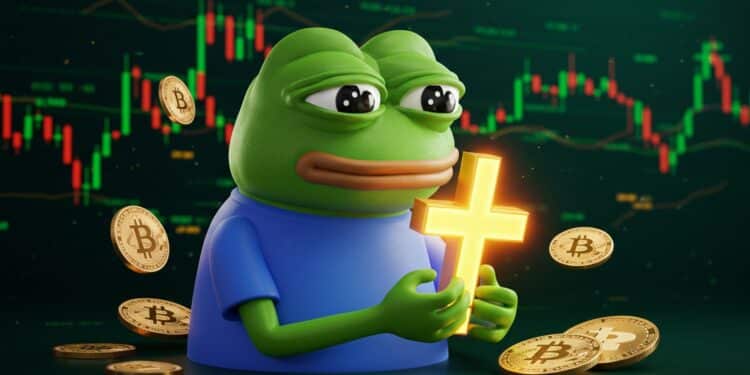 Pepe forme une croix dorée malgré les ventes de baleines Découvrez lanalyse technique et les perspectives de ce mème coin en 2025   Viral Mag