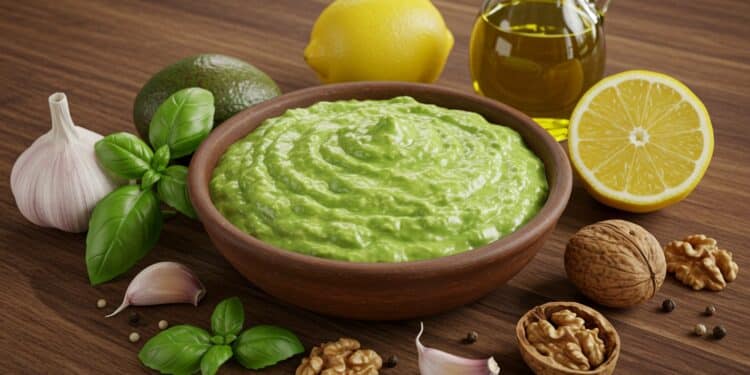Pesto D’Avocat : Une Sauce Saine Et Savoureuse - Viral Mag Découvrez le pesto davocat une sauce crémeuse et saine parfaite pour vos plats Recette facile astuces et bienfaits nutritionnels à lappui Viral Mag