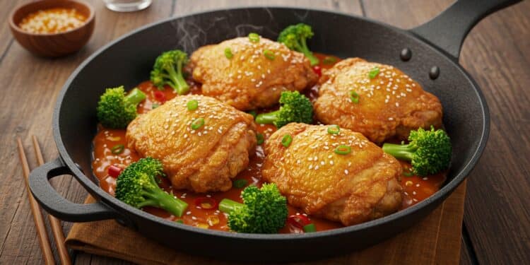 Découvrez une recette savoureuse de poulet à lorange et brocoli facile à préparer saine et parfaite pour un dîner complet Essayez la dès maintenant    Viral Mag