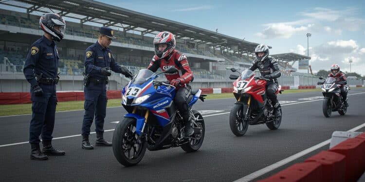 Prévention Moto : Les Jeunes Sur La Piste - Viral Mag À Saint Maur des Fossés CRS et champion initient les jeunes à la moto avec des ateliers sécurisés Découvrez comment la prévention routière prend vie Viral Mag