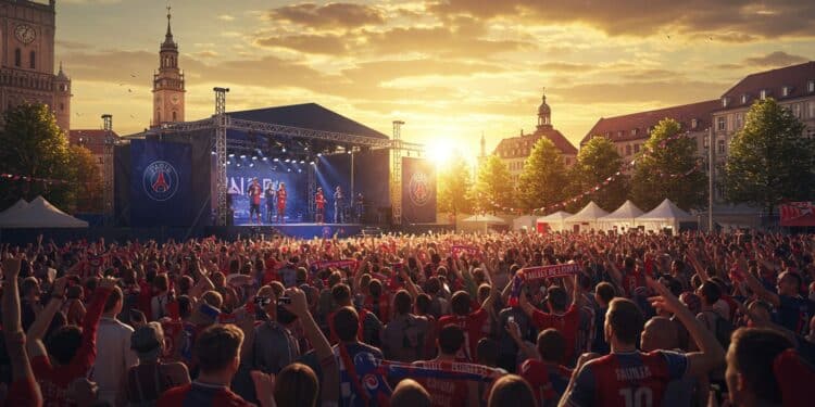PSG à Munich : Fan Zone Épique pour la Finale - Viral Mag Plongez dans lambiance électrique de la fan zone PSG à Munich pour la finale de la Ligue des champions face à lInter avec Pauleta Giuly et concerts Viral Mag