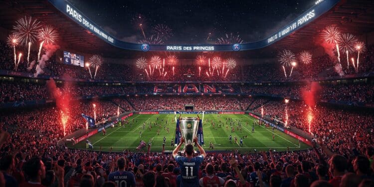 PSG-Auxerre : Une Fête Épique au Parc des Princes - Viral Mag Le PSG célèbre son 13e titre face à Auxerre au Parc des Princes avant les finales de Coupes Une soirée de fête et de communion avec les supporters Viral Mag