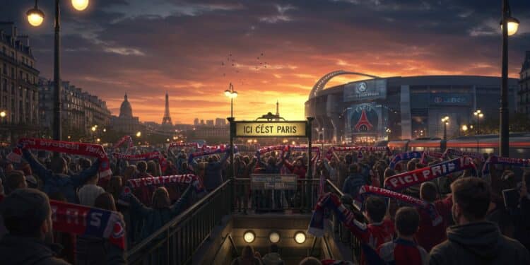La station Porte de Saint Cloud devient  Ici cest Paris  pour la finale PSG Inter Milan Découvrez lélan des supporters et lenjeu historique    Viral Mag