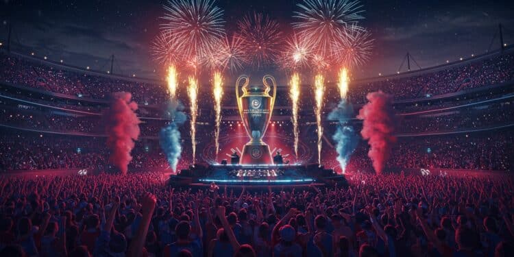 PSG : Une Célébration Épique pour le 13e Titre - Viral Mag Fête mémorable au Parc des Princes le PSG célèbre son 13e titre avec son et lumière communion avec les fans et un show grandiose Viral Mag