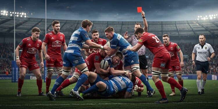 Racing 92 sincline 27 25 face à Montpellier en Top 14 malgré un adversaire à 14 Retour sur une rencontre marquée par lintensité et les regrets   Viral Mag