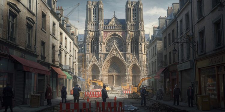 Reims : Commerçants en Crise Face aux Travaux - Viral Mag À Reims les travaux de la voie des Sacres plongent les commerçants dans la crise Pertes massives fermetures ils demandent des indemnisations Viral Mag