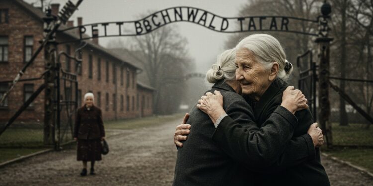 Renée et Dédée : Une Amitié Forgée dans l’Horreur - Viral Mag Renée et Dédée 97 et 98 ans se retrouvent 80 ans après Buchenwald Découvrez leur histoire émouvante de résistance et damitié indéfectible Viral Mag