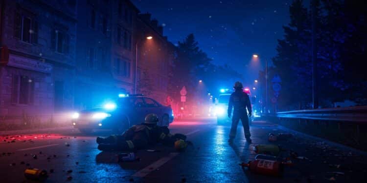 Un pompier grièvement blessé lors dun rodéo urbain à Évian les Bains Le conducteur de 19 ans est en garde à vue Enquête et réactions officielles   Viral Mag