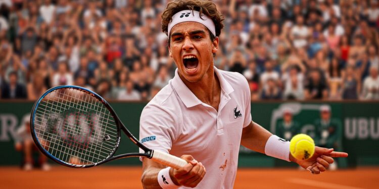 Roland-Garros : L’Épopée Héroïque d’Arthur Fils - Viral Mag Arthur Fils triomphe dans un match épique à Roland Garros surmontant douleur et doute face à Munar Découvrez son exploit Viral Mag