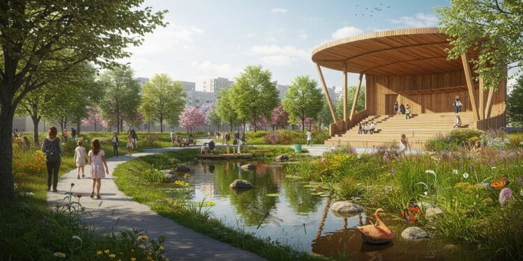 Un ancien site de piscine à Sainte Savine se transforme en parc écologique Découvrez ce projet innovant qui allie biodiversité et vie communautaire   Viral Mag