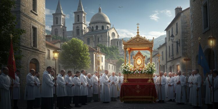 Sainte Tunique : Ferveur Traditionaliste à Argenteuil - Viral Mag À Argenteuil la Sainte Tunique attire les traditionalistes catholiques lors dun chemin de croix unique Découvrez cet événement spirituel marquant Viral Mag