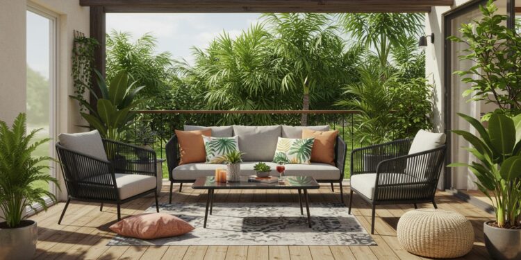 Découvrez le salon de jardin Nosara à moins de 300 € avec  20  chez Maisons du Monde Style exotique confort et qualité pour votre extérieur    Viral Mag