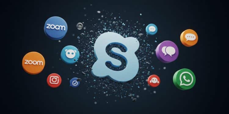 Skype S’éteint Après 22 Ans : Une Ère S’achève - Viral Mag Skype ferme ses portes après 22 ans Découvrez lhistoire dun pionnier des appels en ligne et les raisons de son déclin face à Zoom et Teams Viral Mag