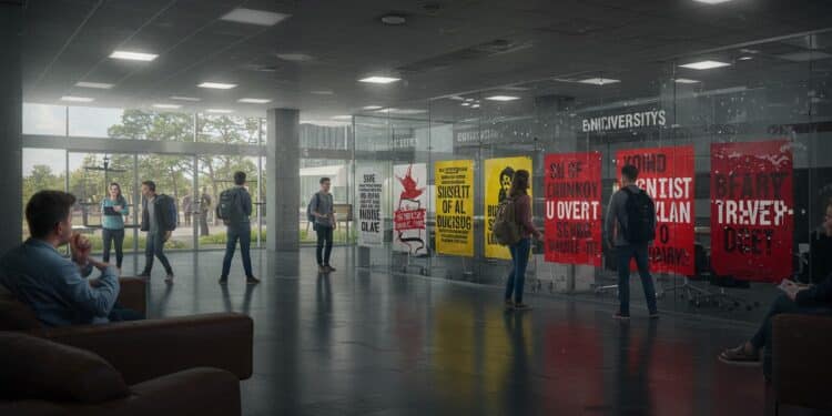 Slogans Polémiques à l’Université : Grenoble Réagit - Viral Mag Slogans anti blancs à Grenoble lors du Mois de lÉgalité polémique et retrait Analyse dun débat brûlant sur racisme et art Viral Mag