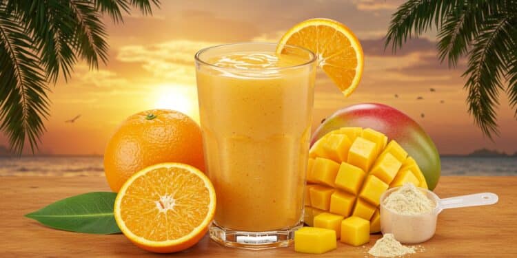 Découvrez un smoothie orange mangue riche en protéines parfait pour un petit déjeuner sain et gourmand Recette facile et astuces incluses    Viral Mag