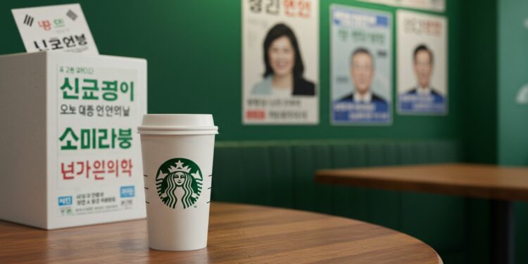 Starbucks Banni les Noms Politiques en Corée - Viral Mag Starbucks interdit les noms de candidats à la présidentielle sur ses gobelets en Corée du Sud pour rester neutre Découvrez pourquoi et comment cette mesure impacte les clients Viral Mag
