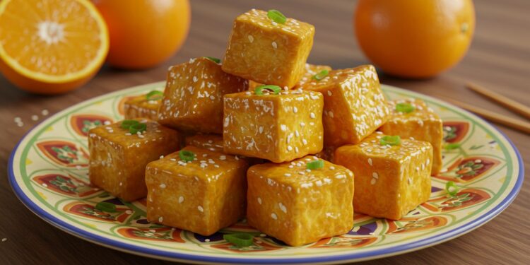 Sticky Orange Tofu : Une Recette Vegan Savoureuse - Viral Mag Découvrez les Sticky Orange Tofu Bites une recette vegan rapide savoureuse et riche en protéines Parfaite pour un dîner ou apéritif Viral Mag