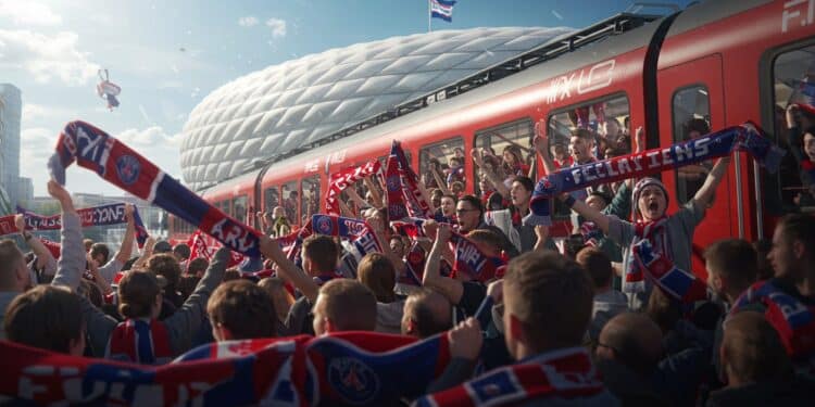Supporters du PSG en Route pour Munich : Une Épopée Inoubliable - Viral Mag Vivez lépopée des supporters du PSG en train vers Munich pour la finale de la Ligue des champions Ambiance émotions et rêves de victoire Viral Mag