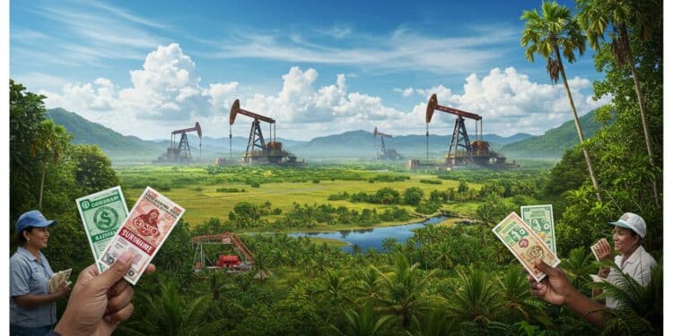 Suriname : 750 $ par Habitant, la Rente Pétrolière Partagée - Viral Mag Le Suriname redistribue ses futurs revenus pétroliers 750 $ par personne via un programme unique Découvrez ce modèle inédit et ses impacts Viral Mag