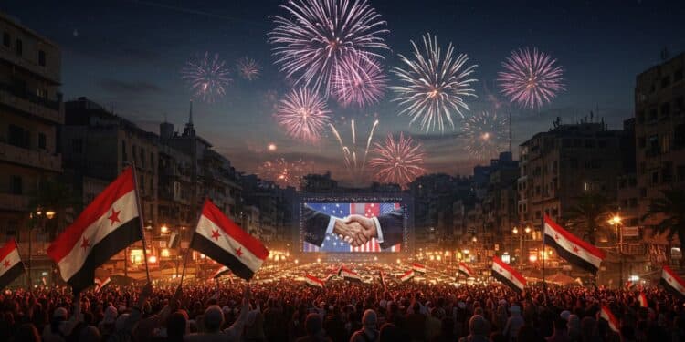 Syrie : Joie Après Levée Sanctions Américaines - Viral Mag Damas célèbre la levée des sanctions US Espoirs de relance économique et avenir meilleur pour la jeunesse syrienne Découvrez les enjeux et réactions Viral Mag