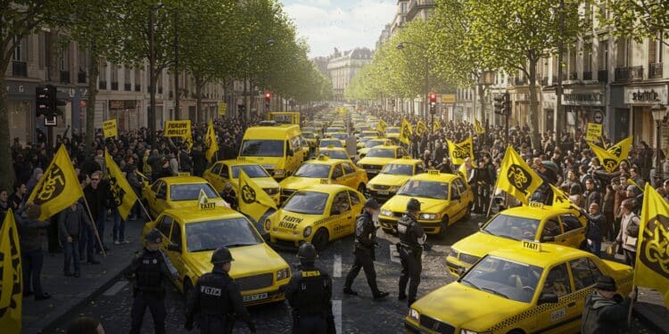 Les taxis manifestent à Paris contre les tarifs sanitaires et la concurrence des VTC Découvrez les raisons de leur colère et limpact sur la capitale   Viral Mag