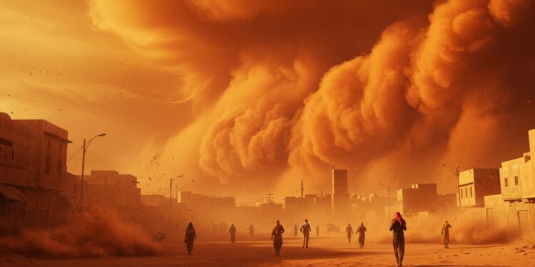 Tempêtes de sable massives en Arabie saoudite Irak Koweït  visibilité réduite vols annulés santé menacée Découvrez limpact de ce phénomène printanier   Viral Mag