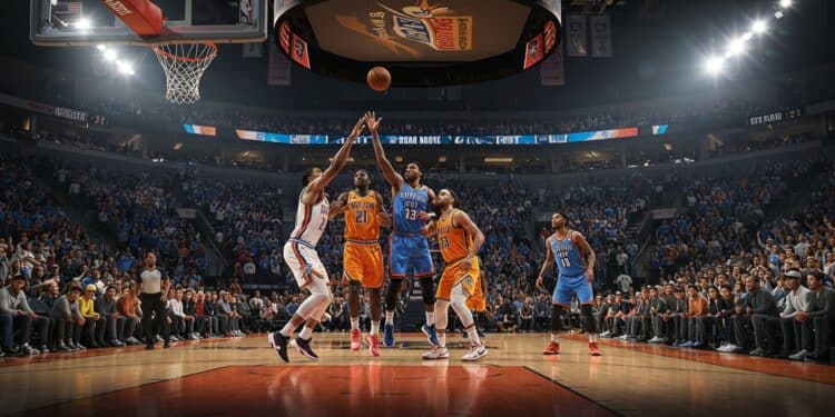 Thunder-Nuggets : Duel Épique en Demi-Finale NBA - Viral Mag Le match 7 Thunder Nuggets promet un suspense intense en demi finale NBA 2025 Découvrez les enjeux joueurs clés et pronostics Viral Mag