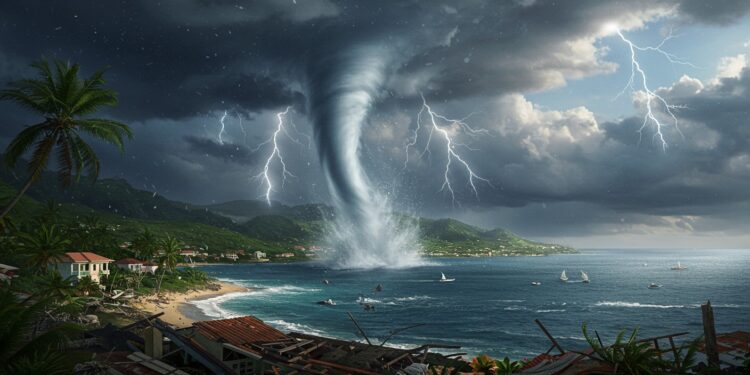Trombe Marine en Guadeloupe : Dégâts et Témoignages - Viral Mag Une trombe marine frappe Baie Mahault Guadeloupe causant des dégâts spectaculaires Découvrez les témoignages et impacts de ce phénomène rare Viral Mag
