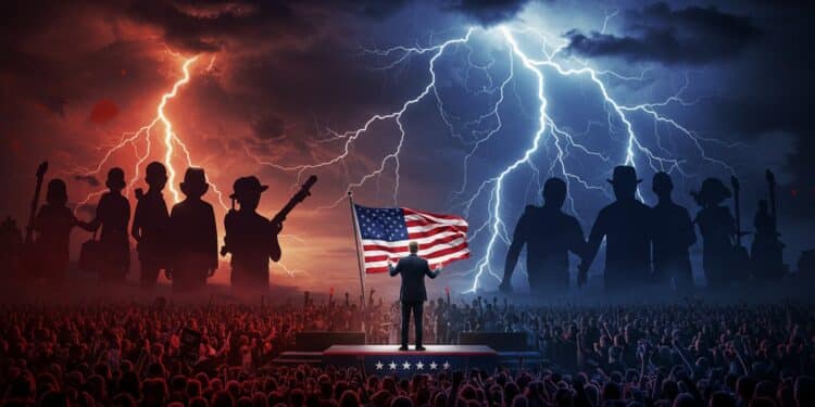 Trump Accuse Harris : Enquête Sur Les Célébrités - Viral Mag Trump demande une enquête sur les soutiens de stars à Kamala Harris accusée de paiements illégaux Découvrez les détails de cette polémique électorale Viral Mag