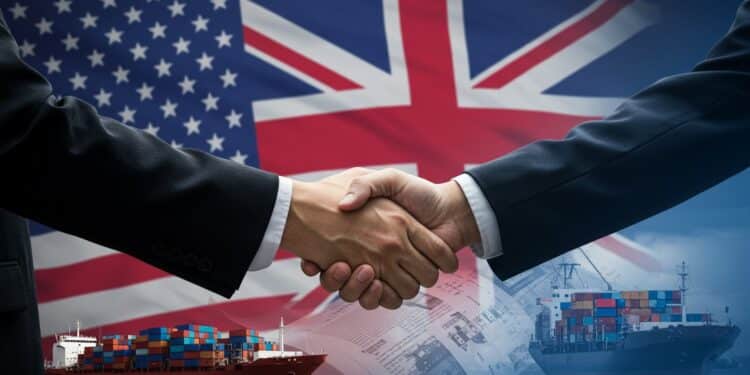 Trump Annonce un Accord Commercial Majeur - Viral Mag Trump dévoile un accord commercial clé probablement avec le Royaume Uni Quels impacts pour léconomie mondiale  Découvrez les détails   Viral Mag