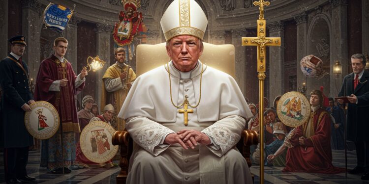 Donald Trump publie un portrait de lui en pape à lapproche du conclave Découvrez les réactions et limpact de ce geste provocateur   Viral Mag